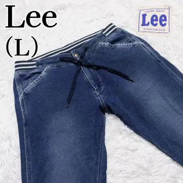 Lee 맨투맨 데님 이지 팬츠 L 조그 청바지 릴랙스