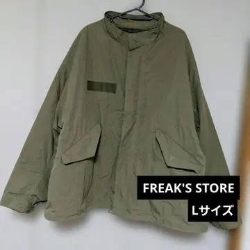 FREAK'S STORE 숏 모즈 코트 퀼팅 카키 L 사이즈