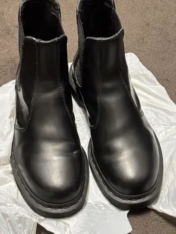Dr. Martens 사이드 고어 부츠 블랙 8 UK