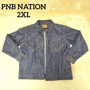 컨디션 최상 PNB NATION G 데님 자켓 2XL 90s 자수