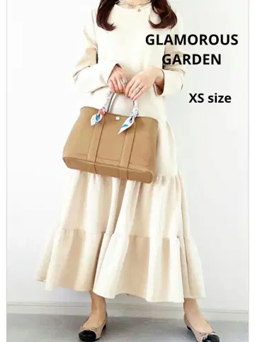 새상품 GLAMOROUS GARDEN 롱 원피스 티어드 프릴
