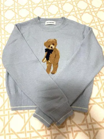 Lily Brown Lily Bear 리본 니트 풀오버