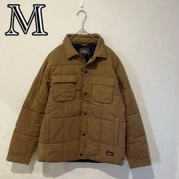 디키즈 퀼팅 자켓 M 카라 부착 브라운