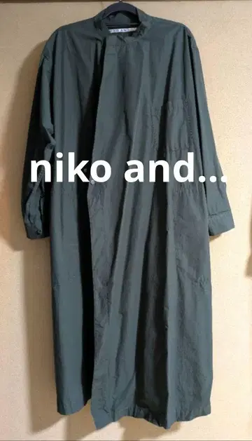 [ niko and - ] 니코앤드 롱 코트 카키 FREE 사이즈