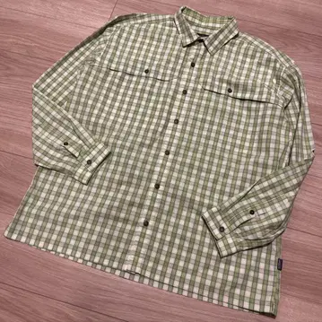 2012년제 Patagonia 체크 셔츠 XL 구제 의류