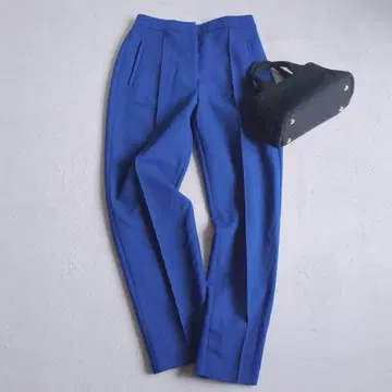 자라 ZARA 컬러 팬츠 테이퍼드 스트레치 팬츠 슬림 레그 실루엣 S