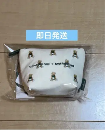 [온라인 스토어 판매] gelato pique 베어 패턴 파우치 아이보리