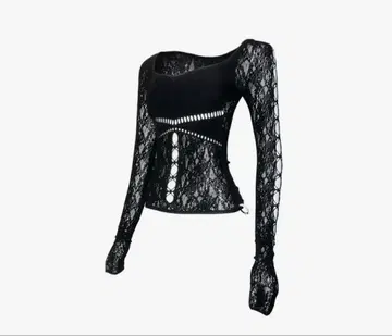 TR34228 S ruched sculpt body lace black