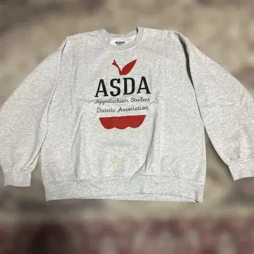 ASDA 로고 그레이 맨투맨