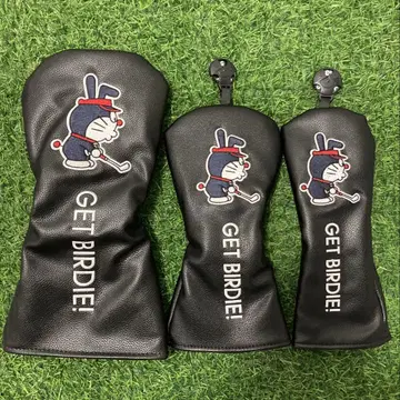 새상품 [ 3세트 ] 도라에몽 골프클럽 헤드커버 1+5W+UT 블랙