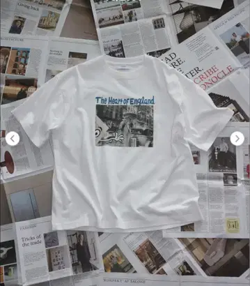 화이트 T셔츠 The Heart of England