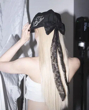 [ Heart Tattoo ] 스카프 포함 로고 헌팅 햇