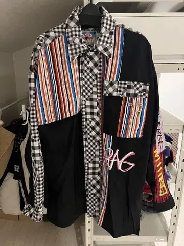 GRAPHISTE MAN.G 멀티 컬러 체크 셔츠 F
