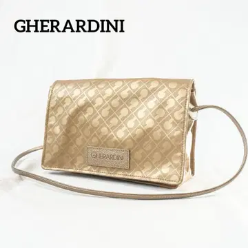 새상품급 GHERARDINI 숄더백 소프티 골드 사선 크로스