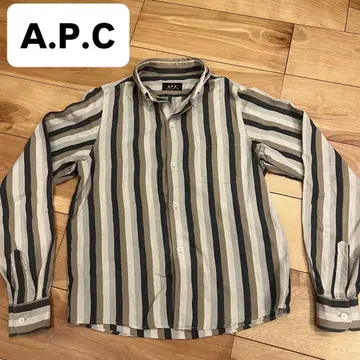 A.P.C. 스트라이프 긴팔 셔츠