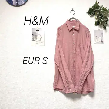 10222 H&M 에이치앤엠 긴팔 셔츠 컬러 셔츠 무지 캐주얼