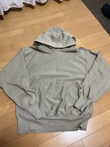 Champion Reverse Weave 후드티 M 베이지