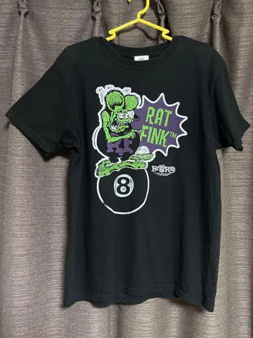 Rat Fink 티셔츠 L 사이즈 블랙