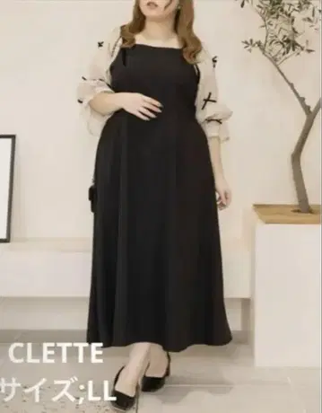 CLETTTE 블랙 롱 원피스 LL