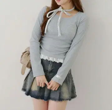 OLIVE des OLIVE 올리브 데 올리브 위시코어 골지 상의