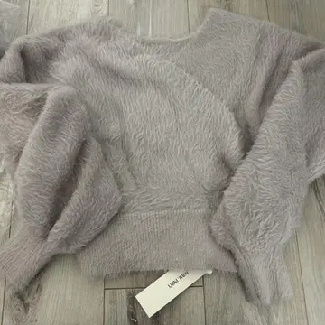 카슈쿨 샤기 니트탑 베이지
