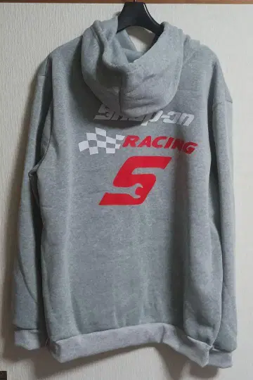 새상품 FLAG Racing 후드티 그레이 속기모 XL