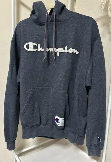 Champion 후드티 L 사이즈 다크 그레이