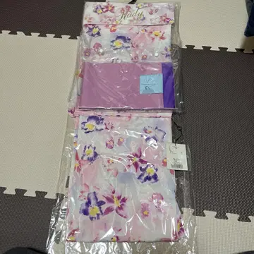레이디 꽃무늬 유카타 오비 세트