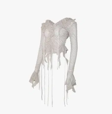 S dot flow frill tops theredthread