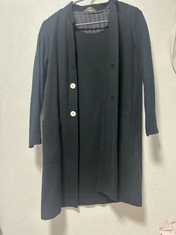 블랙 롱 가디건 르멜란지 lemelange