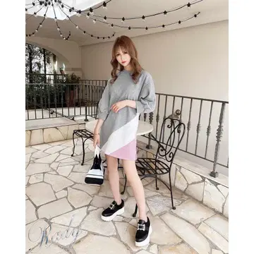 Rady 택 포함 미사용 새상품 M 트리콜로르 로고 원피스