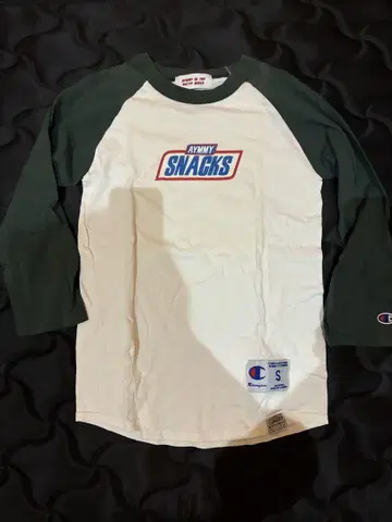 Champion aymmy Snacks 7부 소매 T셔츠 S
