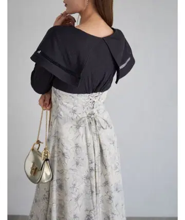 tocco closet 프릴 롱 원피스