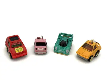 빈티지 쵸로Q 차량 4대 세트 타카라 1980-2007년