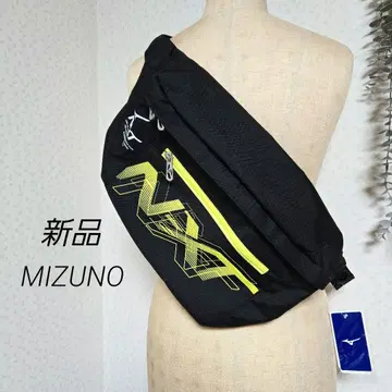 새상품 Mizuno N-XT 바디백 블랙 x 라임 8L