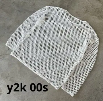 00s y2k 망사 메쉬 티셔츠