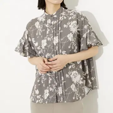 rienda 보타니컬 프릴 블라우스