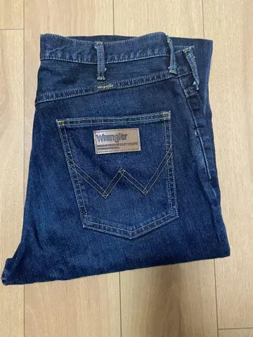 Wrangler 다크 블루 스트레이트 데님
