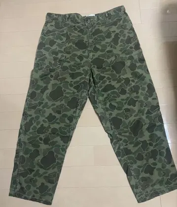 1960s~US ARMY 덕헌터 카모 프로그 스킨 베이커 팬츠