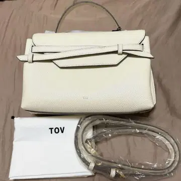 [새상품] 완판색 TOV MIMI M 아이보리 화이트 숄더백