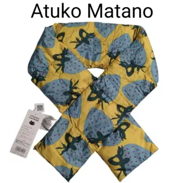 [ 미사용 택 포함 ] Atuko Matano 다운 넥워머 딸기