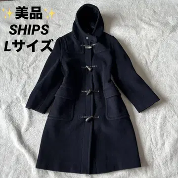 새상품급 SHIPS 쉽스 더플 코트 네이비 컬러 네이비 울 L 사이즈