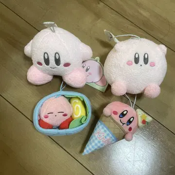 커비 봉제 인형 세트 4개