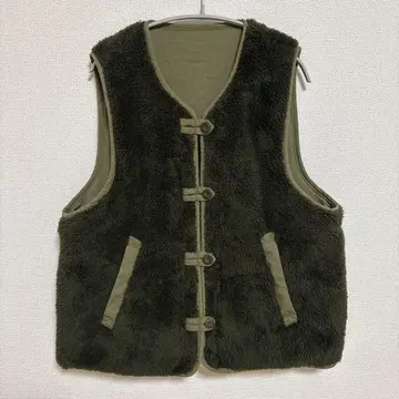 ARMY TWILL 플리스 베스트 올리브
