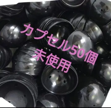 아뮤즈 75mm 빈 캡슐 50개 블랙 일본제 가챠가챠 캡슐