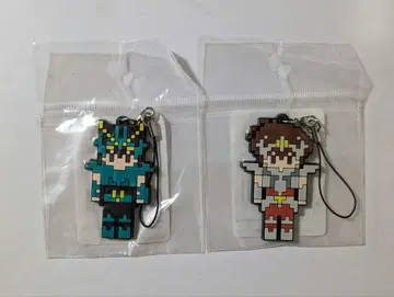 세인트 세이야 도트 그림풍 러버 스트랩
