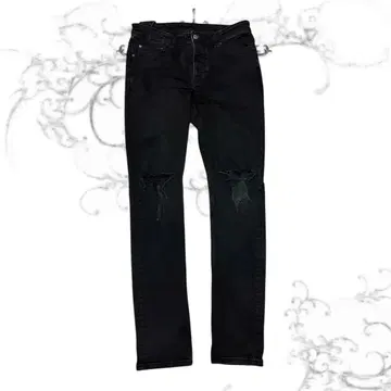 Ksubi 치치 Krow Krush 스키니 데님 블랙 33x32