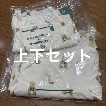 젤라피케 스벅 룸웨어 베어 패턴 상하의