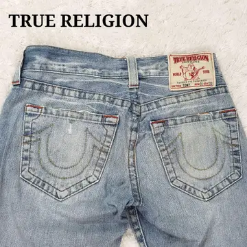 TRUE RELIGION TONY 데미지 가공 플레어 데님 팬츠 31