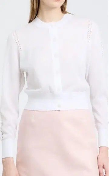 ESTNATION 라메 믹스 가디건